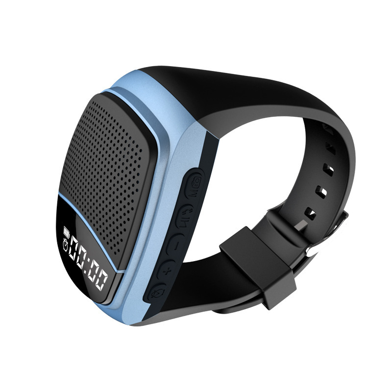 腕時計 Bluetooth スピーカー アウトドア スポーツ ランニング ポータブル カード オーディオ 手首防水ブレスレット サブウーファー 音楽|undefined
