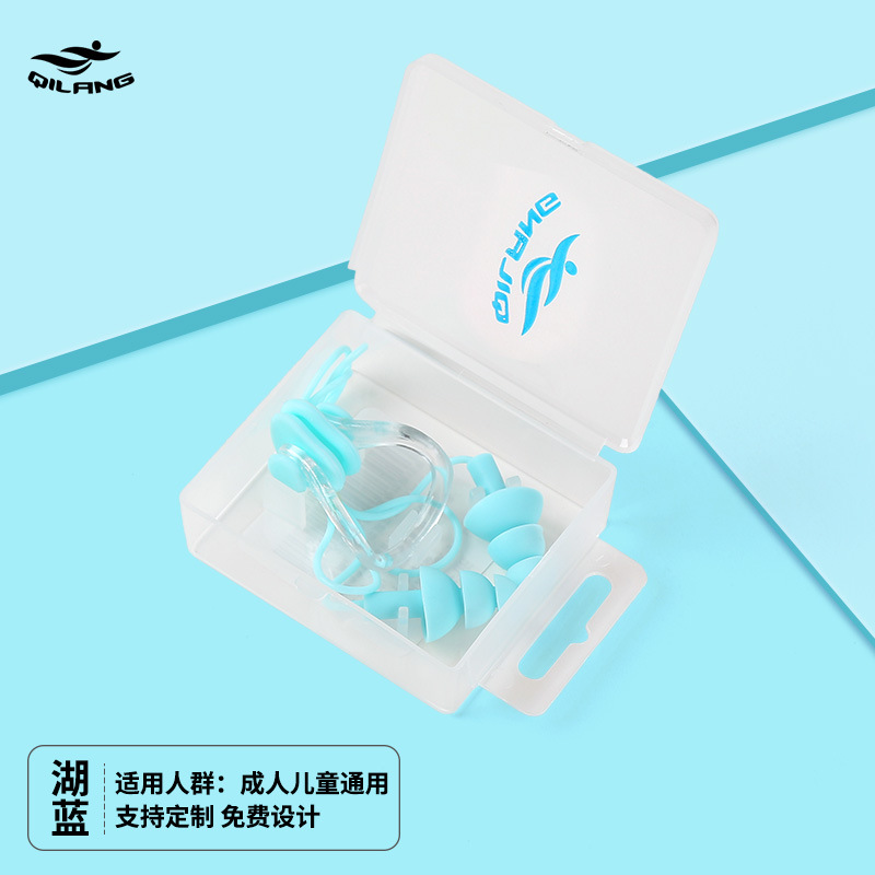 Natación nariz clip tapones traje de baño de silicona suave anti-agua niños adultos equipos de natación fábrica al por mayor