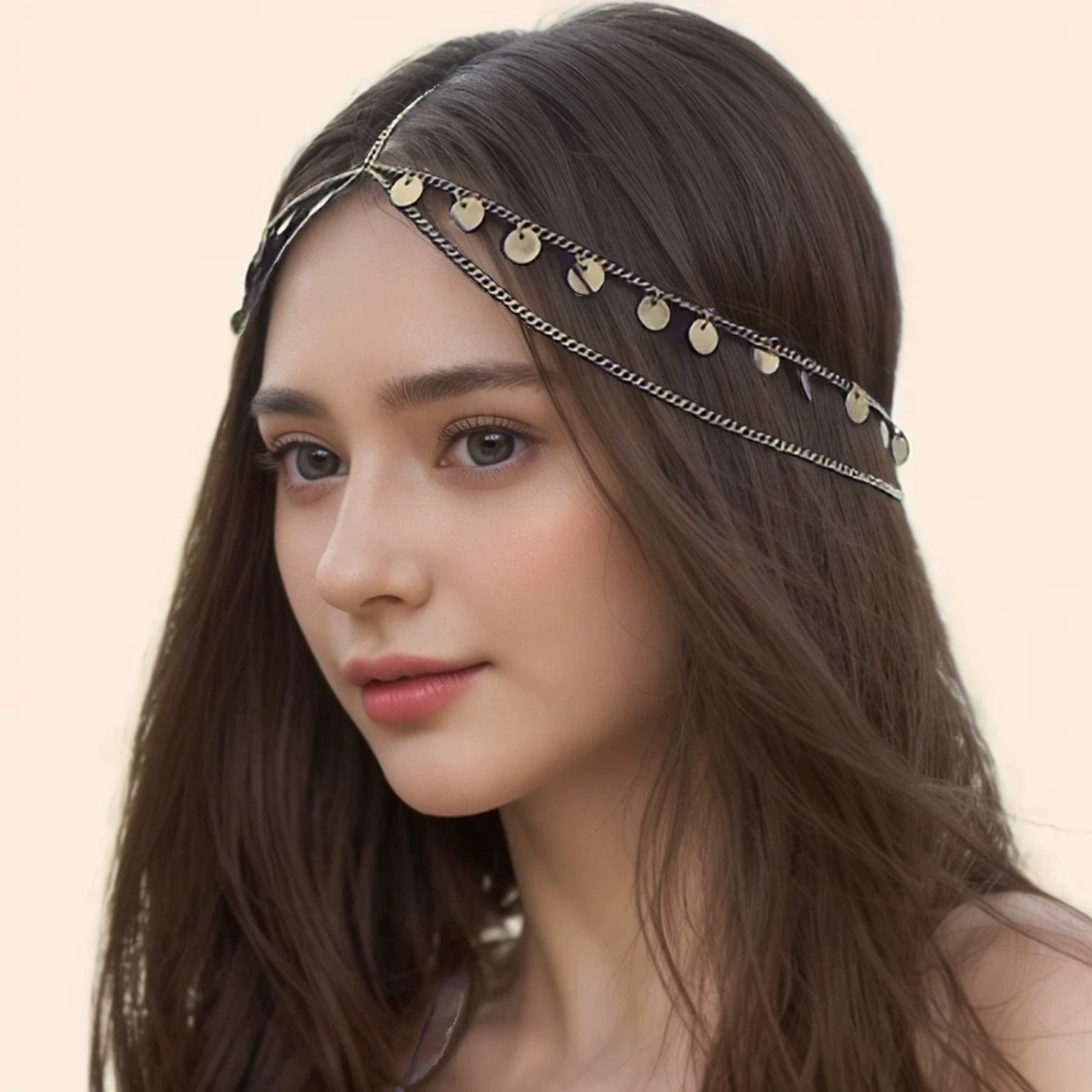 Европейские и американские ретро-кисточки с перламутровыми ремешками для волос