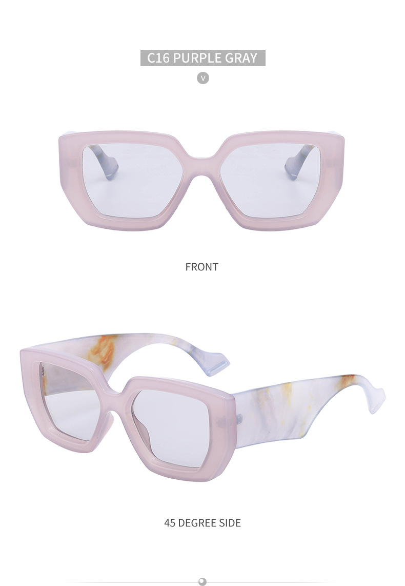 Ig Style Geometric Pc Square Full Frame Women's Sunglasses display picture 7