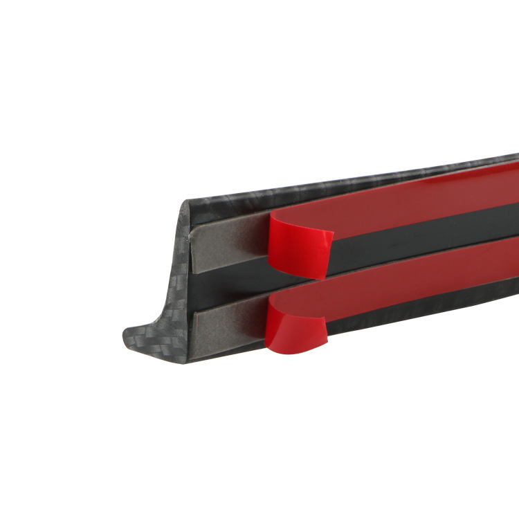 Universal Car Texture Modified No Drilling Soft 3D Carbon Fiber Spoiler Fixed Wing_voghion.com