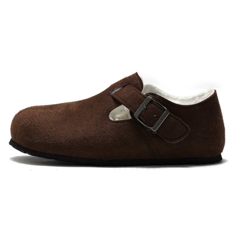 RUIZUSTOCK Autumn Winter Women's Furry Men's Cork Casual Suede Microfiber Outdoor Cotton Shoes_vogvips.com