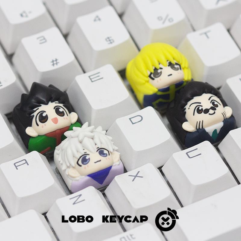 Hunterxhunter! Full-Time Hunter Series Themed Personalized Resin Lobo Peripheral Art Keycaps
