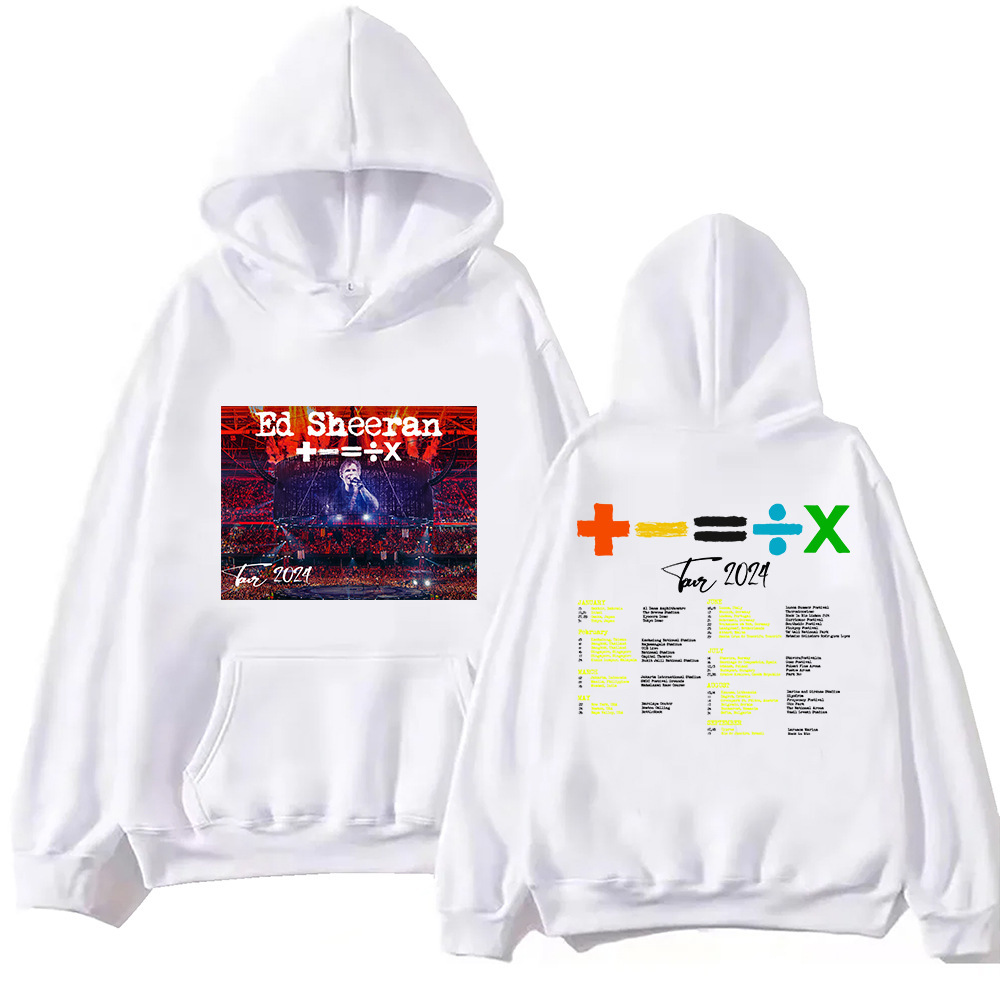 Ed Sheeran Tour 2024 sudadera conmemorativa Harajuku sudadera regalo para los fanáticos
