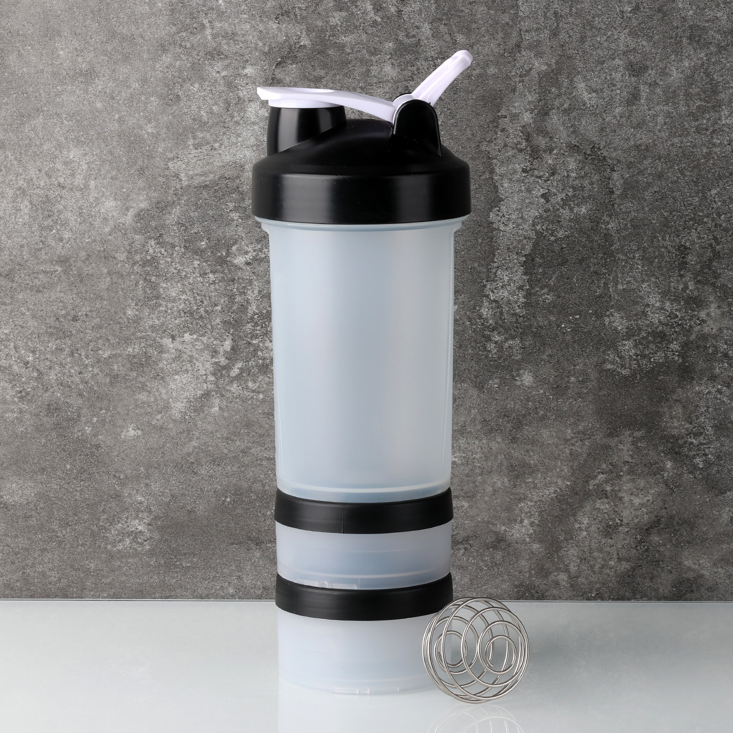 Spot ON taza mecedora Oputmund taza de agua deportiva de fitness de grado alimenticio proteína en polvo taza de polvo batido taza de leche taza de agua