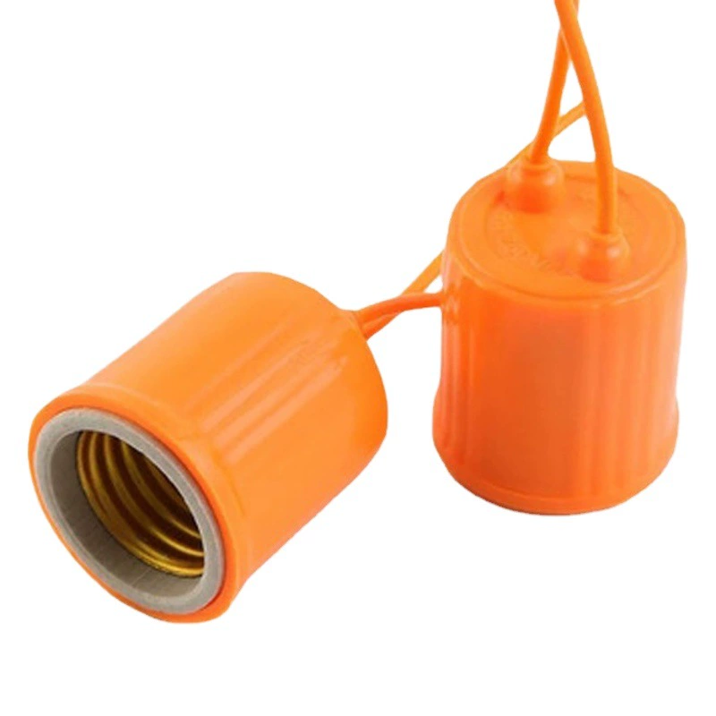 ПВХ медный сердечник E27 керамический Винт водонепроницаемый ремешок для лампы линии крытый и открытый держатель лампы оптом