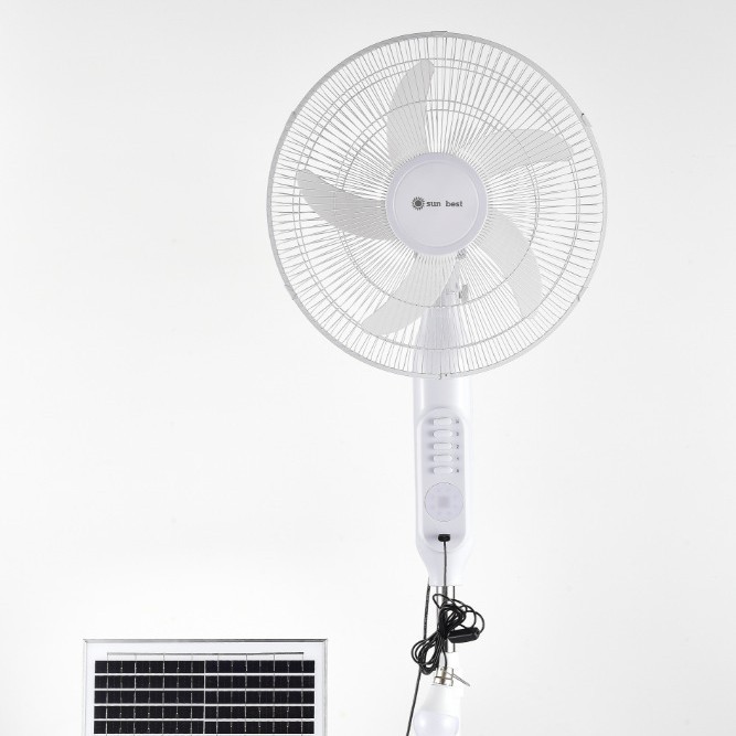 Multifunctional Office and Home Use USB Rechargeable Solar-Powered Floor Fan, Advanced Portable Floor Fan