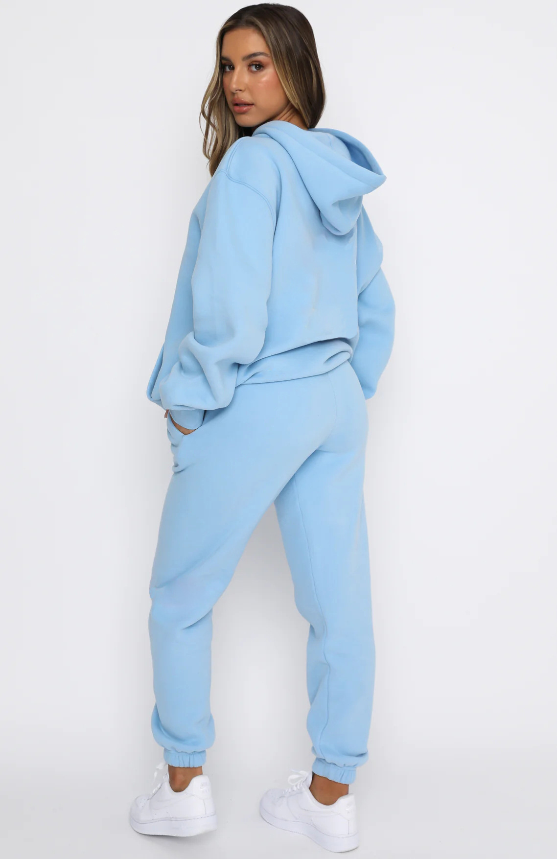 Ensemble Décontracté Femme À Capuche Avec Pantalon Et Poches_voghion.com
