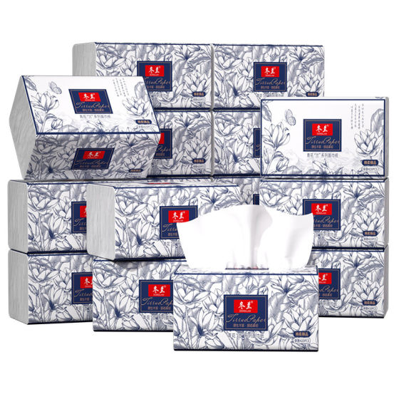 Donglan blue and white large size household napkins affordable paper towels factory wholesale toilet paper wet water pumping paper towels