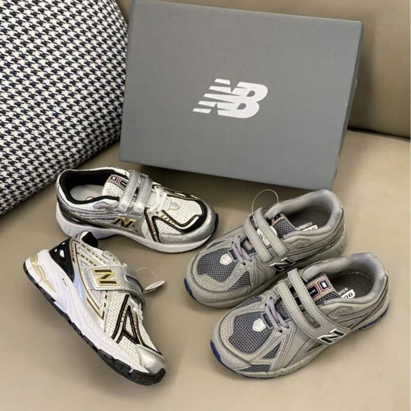 Nb906R Kidsren's Shoes Casual Boys and Girls New Balance Sports Shoes Mesh Big Kidsren's Velcro Anti-Slip