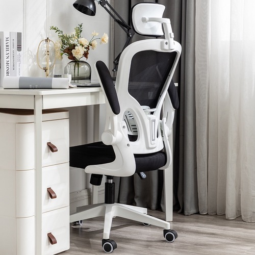Comfortable and breathable mesh chair, adjustable and swivel meeting chair, ergonomic back chair, modern minimalist office chair