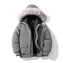 2024日系冬季新款男宽松连帽可脱卸毛领工装棉衣大码休闲棉服外套