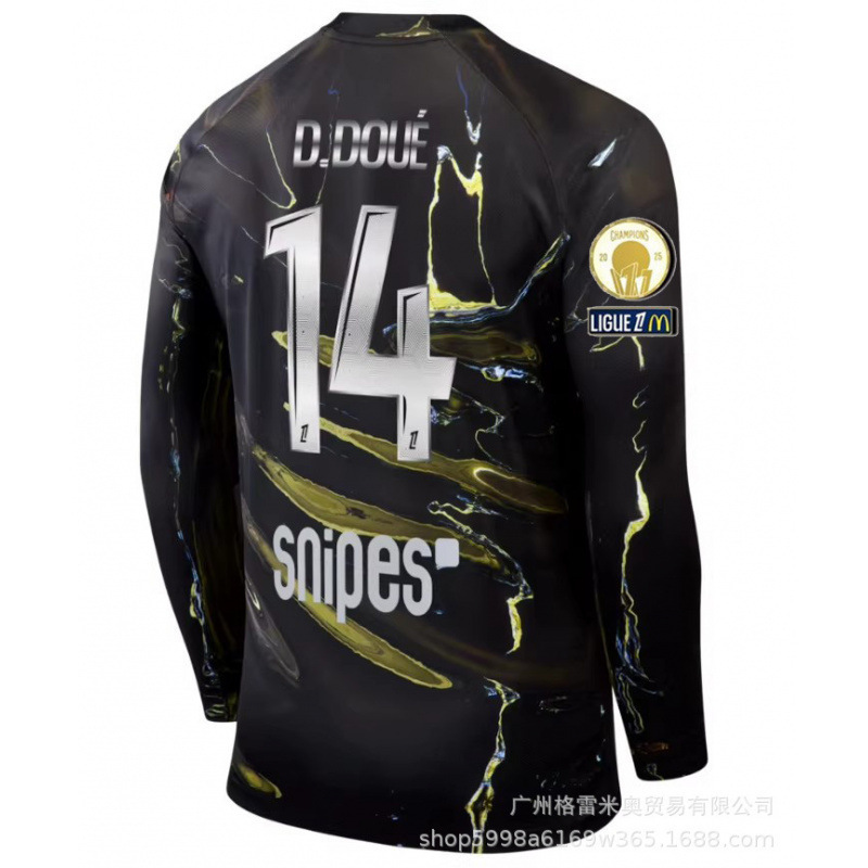 2526 Champions League Psg Football Jersey Number 10 Dembélé 19 Lee Kang-In Chelsea Second Away Kit Number 10 Palmer Jersey