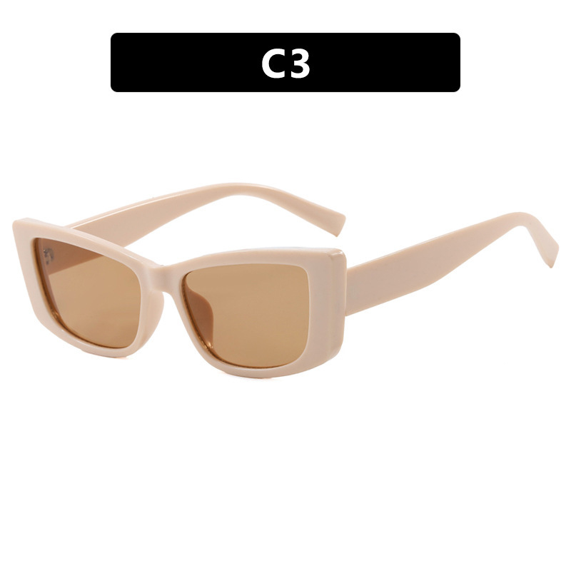 Nuevas gafas de sol de ojo de gato de marco pequeño retro con bisagra de metal para hombres y mujeres, gafas de sol de sombra callejera de alta gama Sunglass