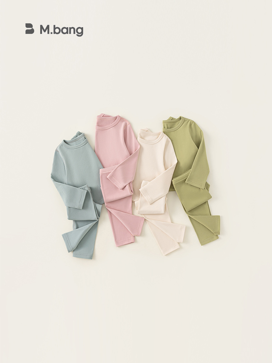 Youbao ropa infantil ropa de hogar para niños pijama set primavera y otoño suave pegajoso para niños y niñas set de camiseta de manga larga