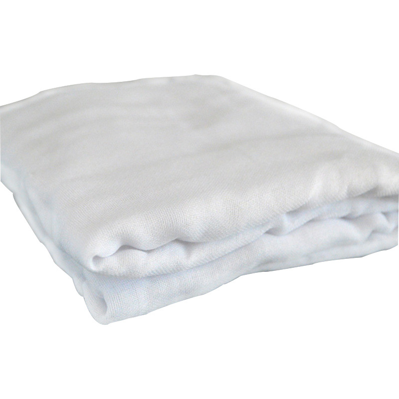 幅宽90cm小白布涤棉坯布白坯布婴儿服装口水巾白布厂家批发