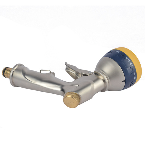 Multi-purpose household car wash garden watering nozzle pure copper high pressure water gun 8 functions metal car wash water gun