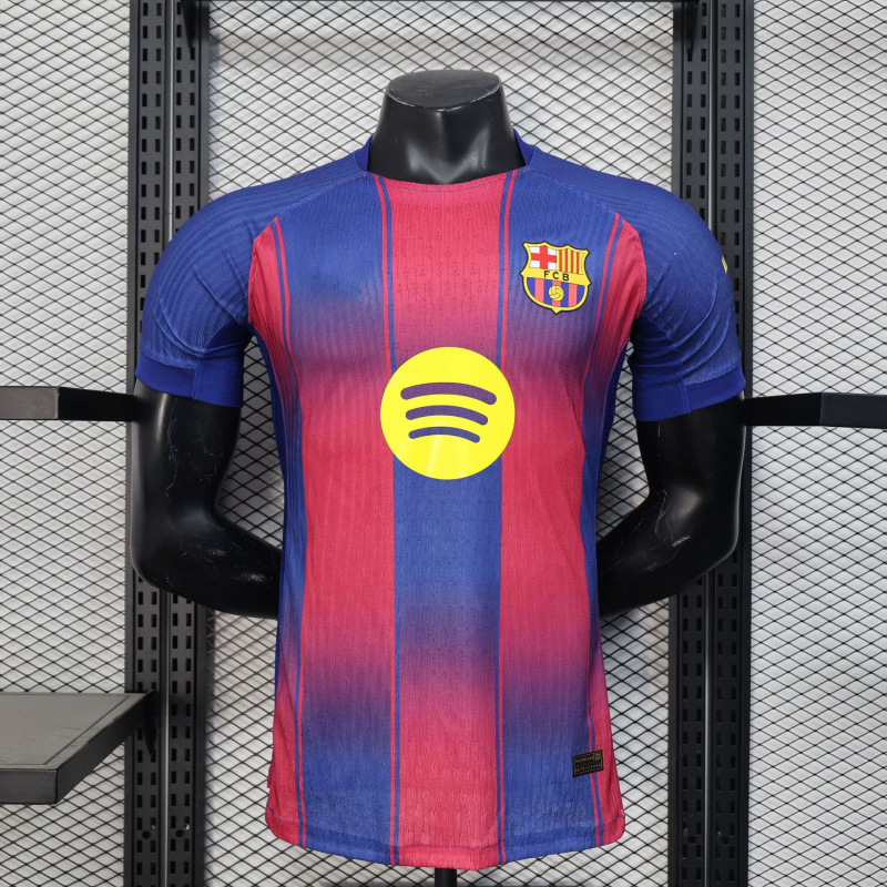 2526 プレーヤーズエディション 半袖サッカーユニフォーム 125周年記念 ジョイント バルセロナ レアルマドリード ACクラブ プレーヤージャージ|undefined
