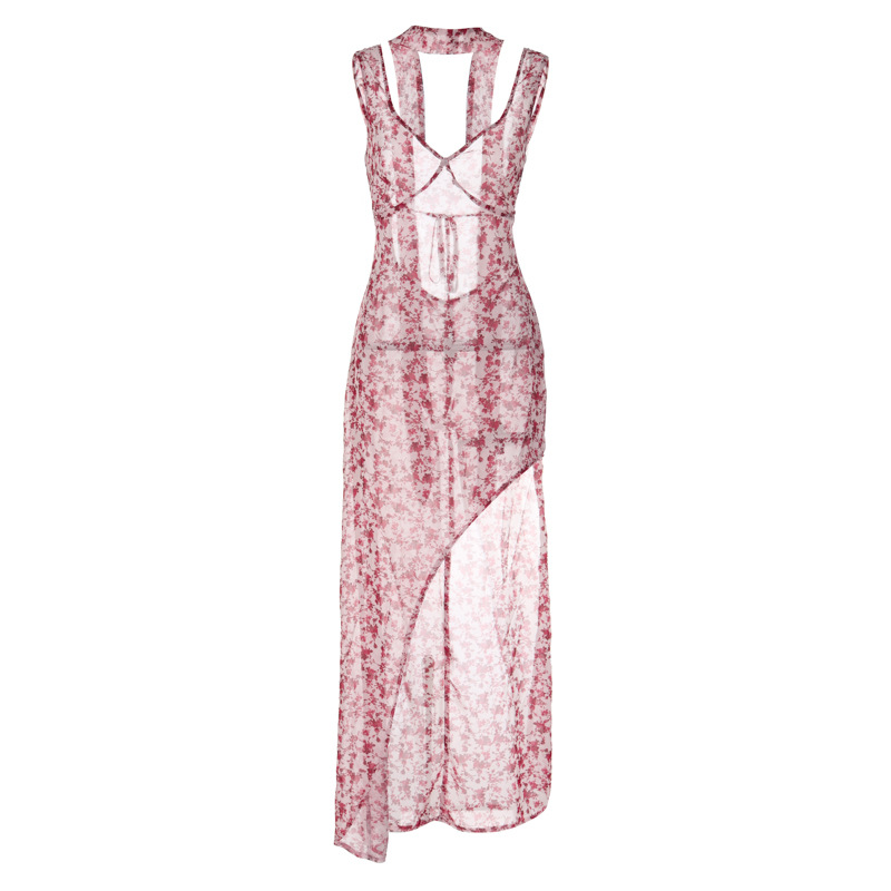 126g Weight Maxi Long Dress Dress Length Type Sleeveless Sleeve Length Sheath Dress Dresses Type Spandex, Polyester, Chiffon Fabric Type Mid Waist Waist Line Daily, Beach Occasion V Neck Neckline Slim Fit Type Ditsy Floral Pattern Summer Season Women's Gender Printing Design Vacation Style Wholesale Women's Vacation Printing Ditsy Floral Daily Beach V Neck Sleeveless Sheath Dress 13