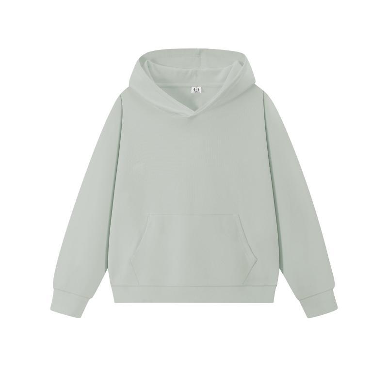 Transfronterizo 300 gramos de peso pesado lazo inalámbrico impresión sombrero de hombro comercio exterior logotipo personalizado chaqueta con capuz