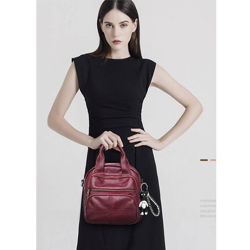 Otoño y invierno tres bolsas multifuncionales de mujer, bolsas de mamá, mochila de mujer, mochila de mujer, mochila de hombro, mochila de mujer