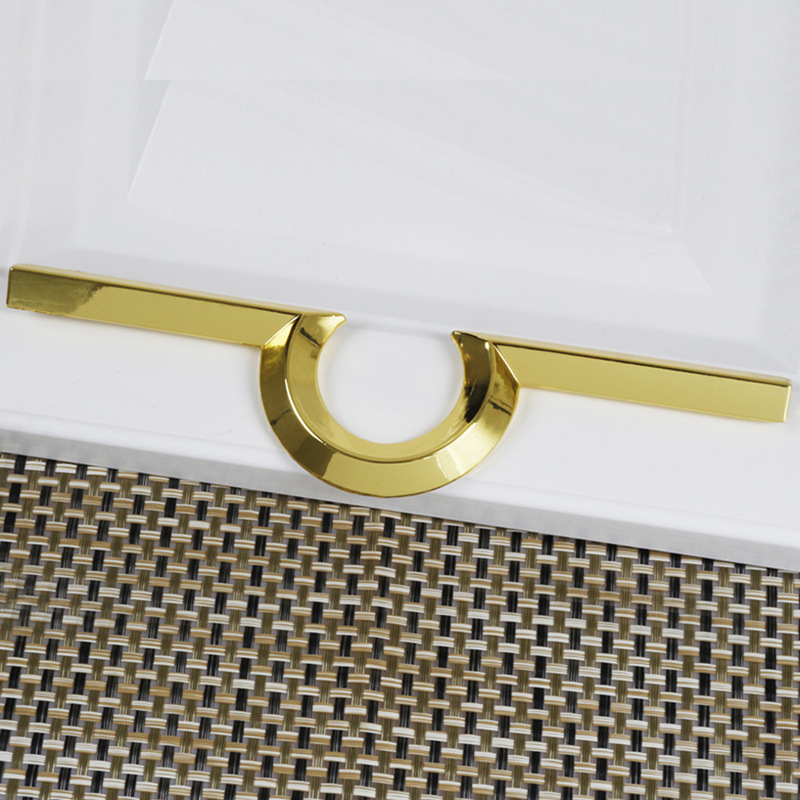 Modern light luxury gold retro cabinet door handles drawer zinc alloy pulls wardrobe shoe cabinet door furniture small handles