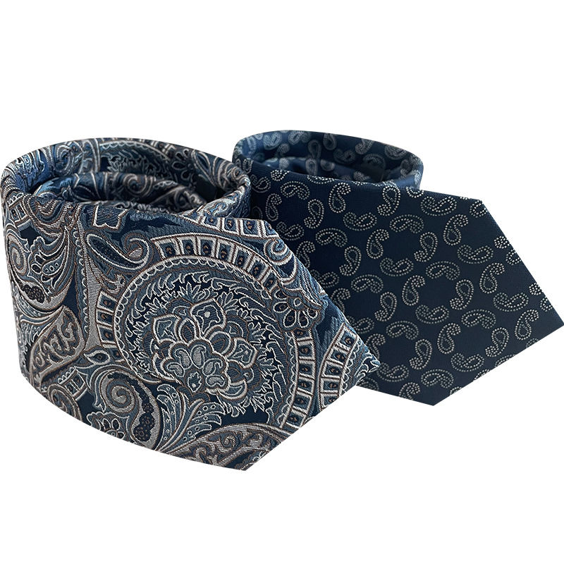 シルク绢糸ジャカードプリントネクタイファッション流行クラシック7.8センチ大頭ネクタイスポットネクタイ