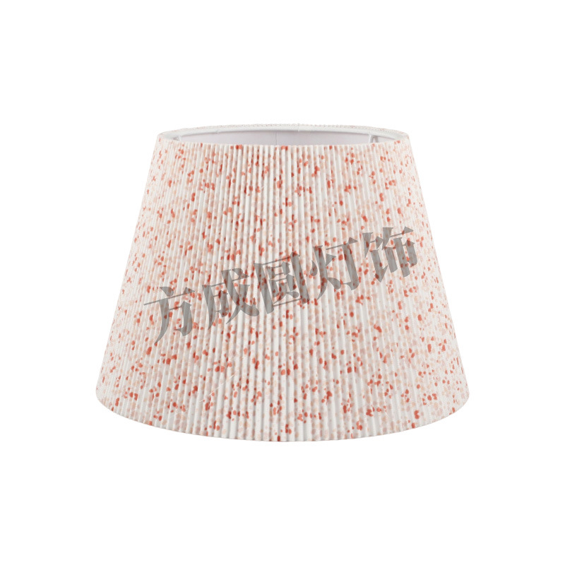 Pantalla de lámpara de parche plano plisado, pequeña lámpara de mesa de tela de dormitorio floral fresca, pantalla de lámpara, lámpara de pie de hotel, accesorios de carcasa de pantalla de lámpara
