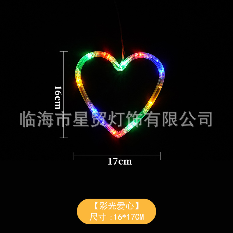 Transfronterizo LED lámpara de lechón decorativa de Navidad muñeco de nieve árbol de Navidad de cinco puntas cortina de la batería lámpara de vacaciones pequeña lámpara de color