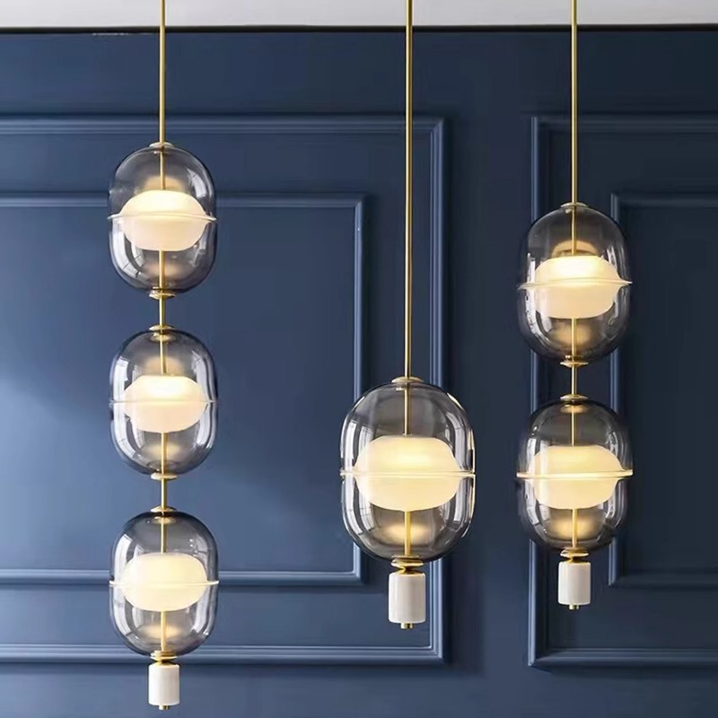 Nordic Living Room Dining Room Glass Chandelier Modern Internet Red Study Room Bedroom Lamp Bedside Hotel Homestay Staircase Lamps Nordic Living Room Dining Room Glass Chandelier Modern Internet Red Study Room Bedroom Lamp Bedside Hotel Homestay Staircase Lamps