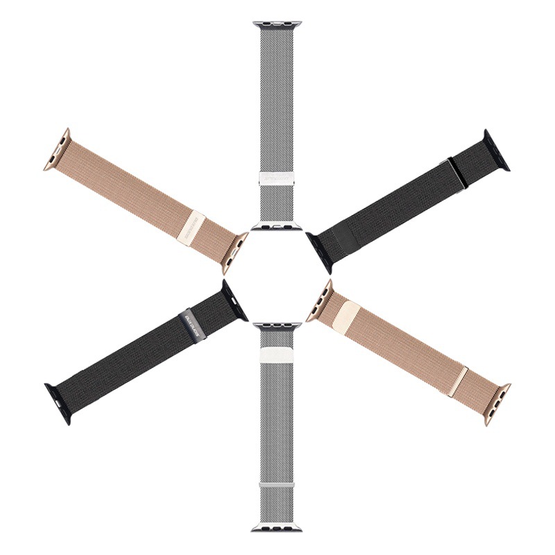 Para Apple Watch Milan Correa al por mayor iWatch magnético Apple correa de acero inoxidable cadena de reloj de metal
