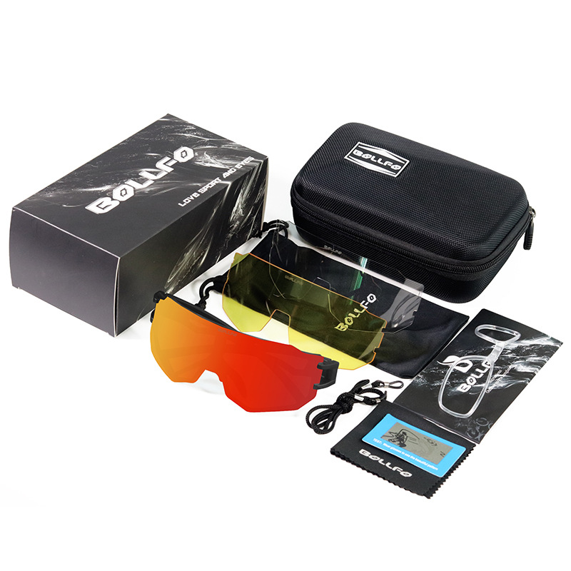 BOLLFO brand suit All-weather intelligence Discoloration Riding glasses Bicycle glasses outdoors motion glasses