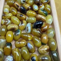 Желтый агатовый барабан в обертке из мяса, 15 × 22 мм, бочкообразные бусины, свободные бусины, производитель, оптовая продажа, ювелирные аксессуары ручной работы
