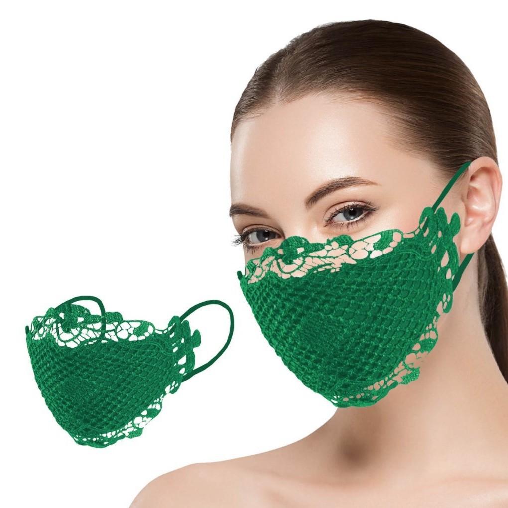Maschera facciale in pizzo anti-appannamento, anti-polvere, anti-sole, idrosolubile, a strati, con pendente all'orecchio_voghion.com