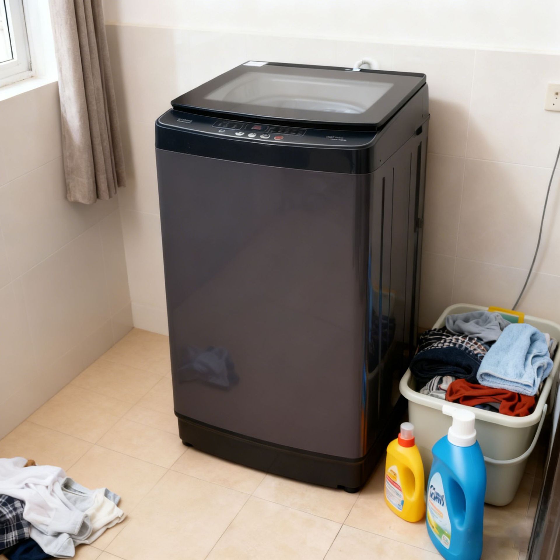 Topload Wave Wheel Washing Machine with Blue Light Wave Wheel Washing Machine