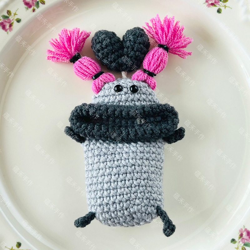 그레이 핑크 브레이드