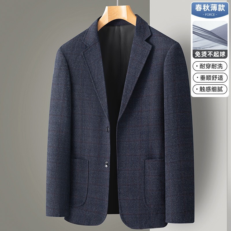 17 Colors Cross-Border Wholesale Casual Suits Spring and Autumn 2026 Casual Suits Men's Middle-Aged Suit Jackets