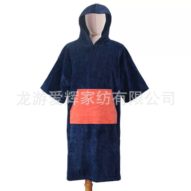 Хлопок полотенце Пляжный плащ Пляжный налет для серфинга Пляжный плащ банные халаты