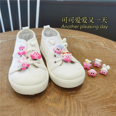 Autumn/Winter New Xiaohongshu Style Cute 3D Cartoon Shoelace Buckle for Children, Detachable Girl Heart Shoelace Decor, Anime Style