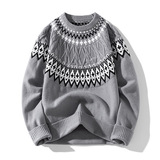 2026秋冬新款复古软糯费尔岛针织毛衣秋冬学院风高级感套头打底衫，男装针织衫/毛衣，星座614