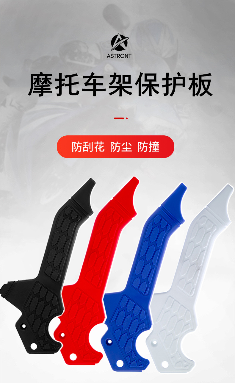 Off-road motorcycle modification accessories are suitable for Honda CRF300L special frame scratch protection board