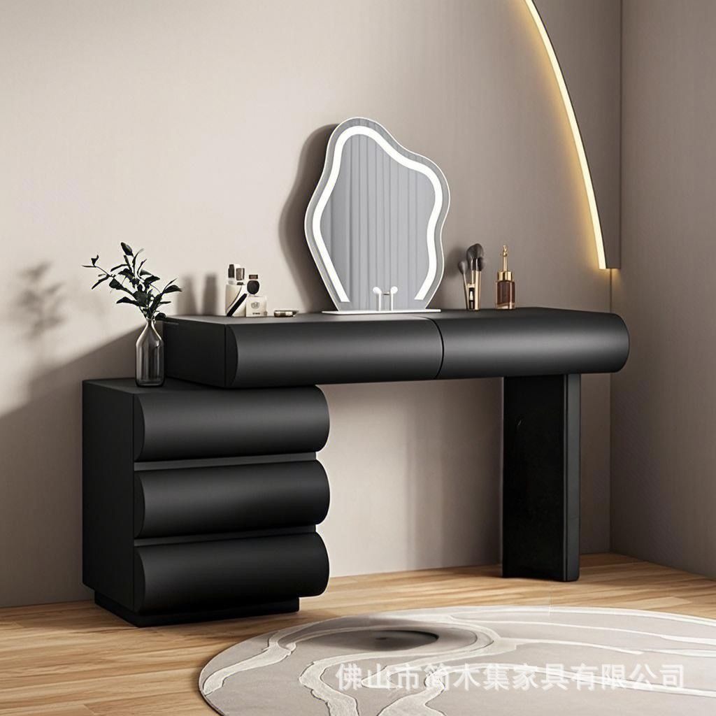 블랙스완 55 3단 서랍장 + 110 테이블 + 거울