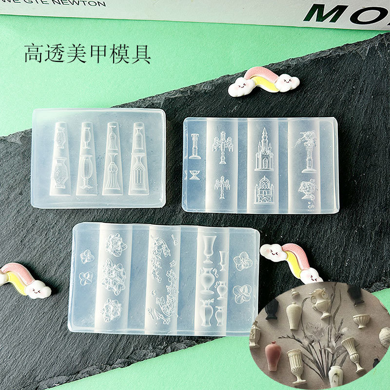 JC 人形レリーフネイルアート装飾高透明モールドメイクアップ猫ミシン猫 DIY 接着剤 UV 接着剤モールド|undefined
