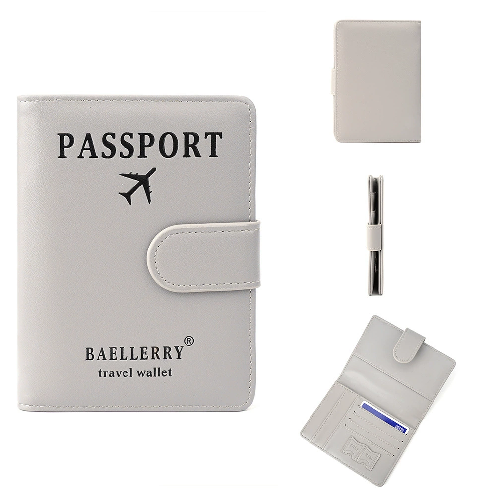 Baellerry, новый мужской и женский универсальный чехол для паспорта с RFID-меткой и антимагнитной пряжкой, для документов, проездных через границу, простой чехол для карт