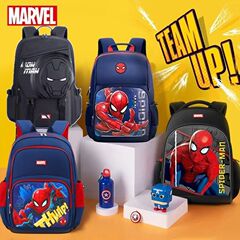 スパイダーマン マーベル スクールバッグ 背骨保護バックパック 大容量バックパック 負担軽減 超軽量背骨保護スクールバッグ