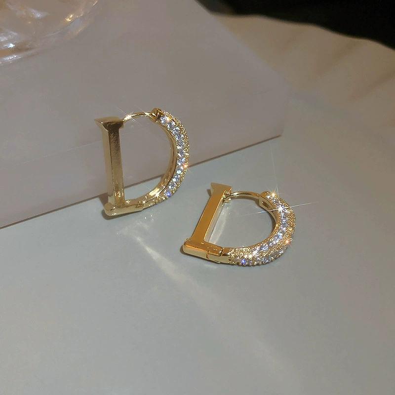 Серьги, серебряные иглы, стиль Шанель, серебро 925 пробы, легкий роскошный стиль, высококачественный стиль