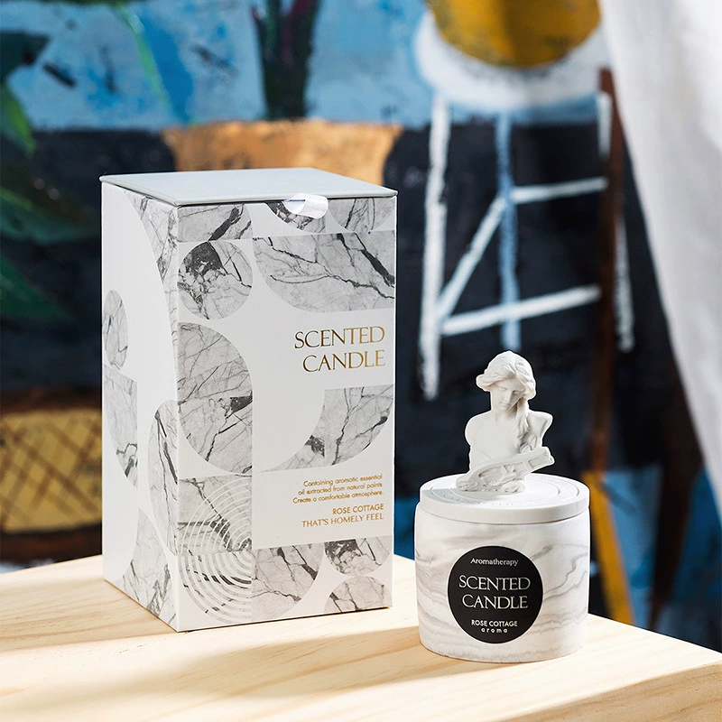 Серия скульптур Свеча Ароматерапия Эфирное масло Подарочная коробка Свежий воздух Ароматерапия Стойкая ароматерапия для помещений Настольные ароматерапевтические украшения