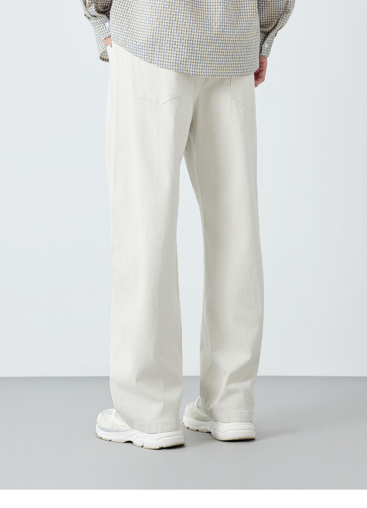 Quần dài nam ống rộng phong cách Mỹ casual — đen chi tiết 22