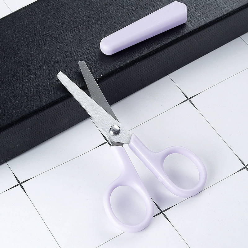 Простой без печати ветер портативные маленькие ножницы ручной работы из нержавеющей стали с капюшоном