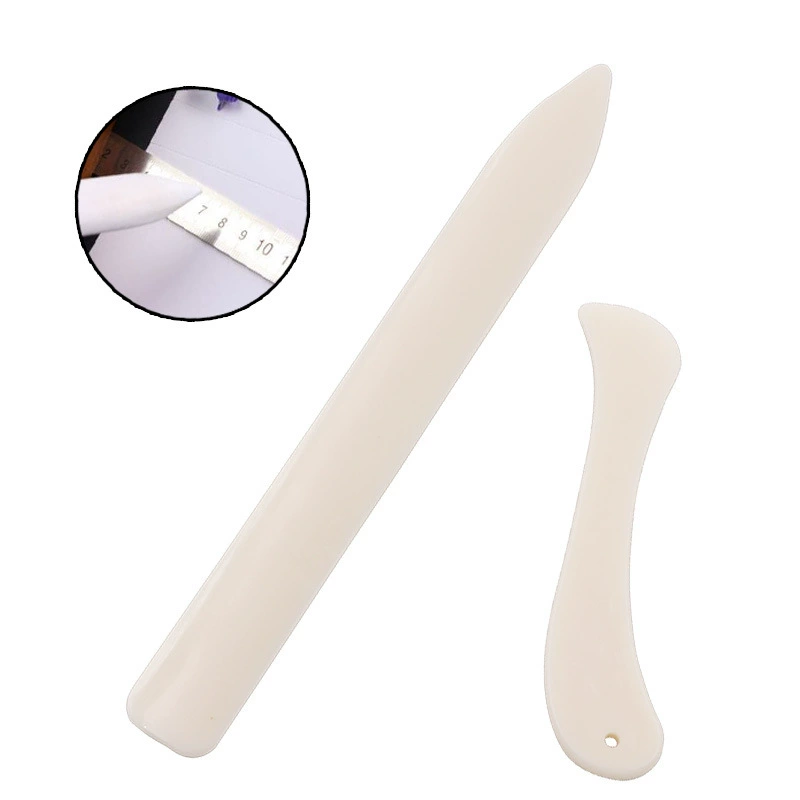 DIY ручной работы пластик кость цвет Оригами нож пластиковый открывалка для писем имитация коровьей кости оригами скребок складной инструмент